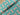 Aqua Modern Geometric Linen Blend Slub