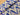 Blue Spotty Zig Zag Linen Blend Slub