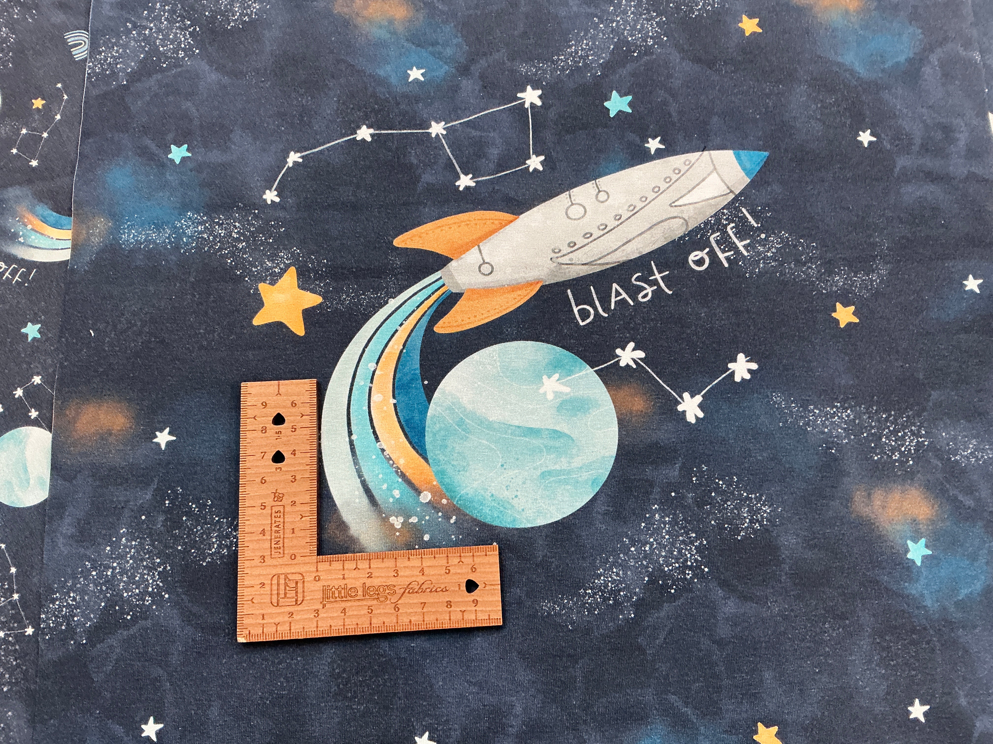 Blast Off! French Terry Panel and Coordinate Bundle