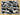 Remnant - L50cm x W140cm Camouflage Black/White Cotton Twill/Panama