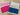 Elastic lace with flower - various colours