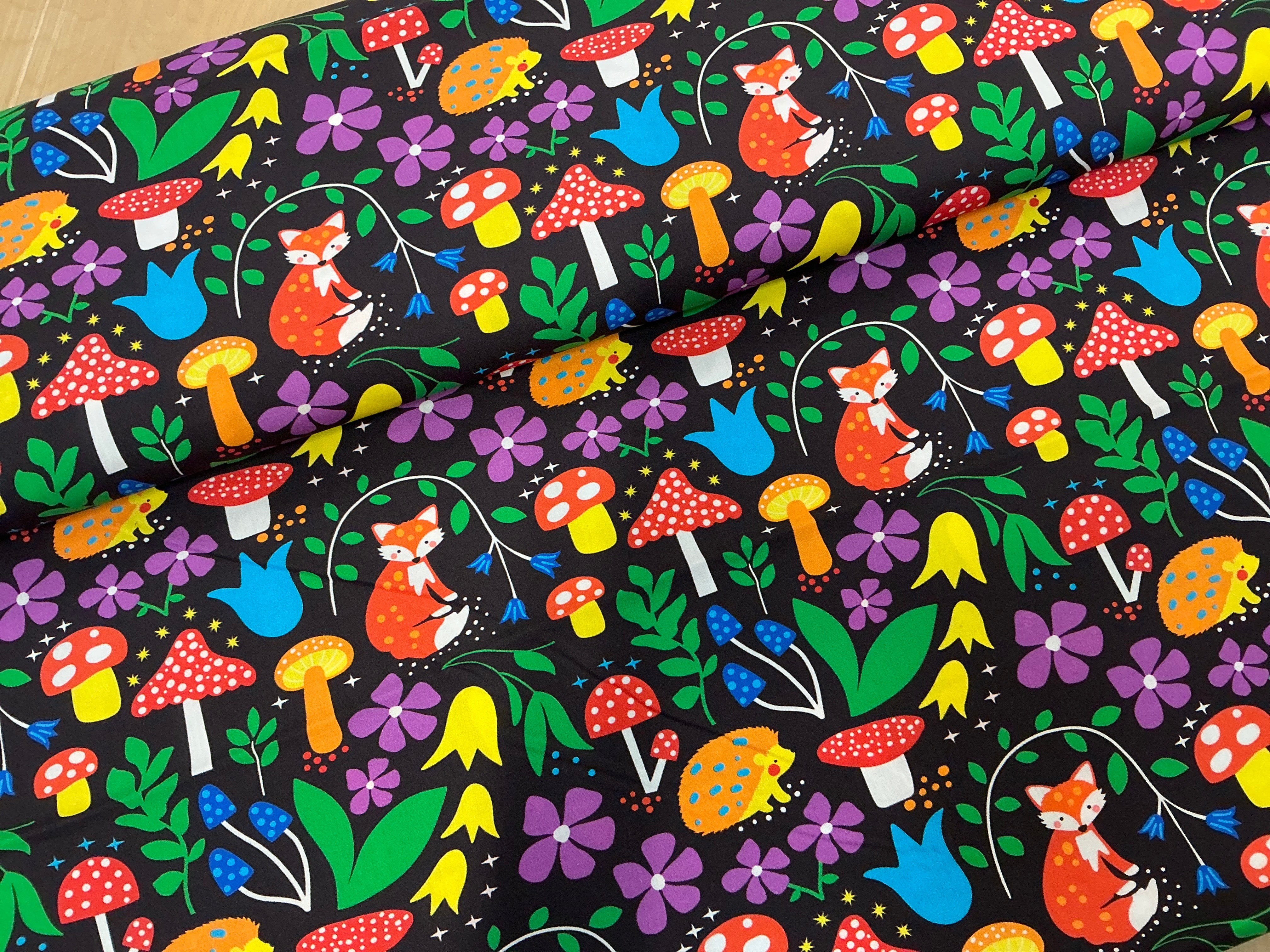 Woodland Fox Cotton Poplin