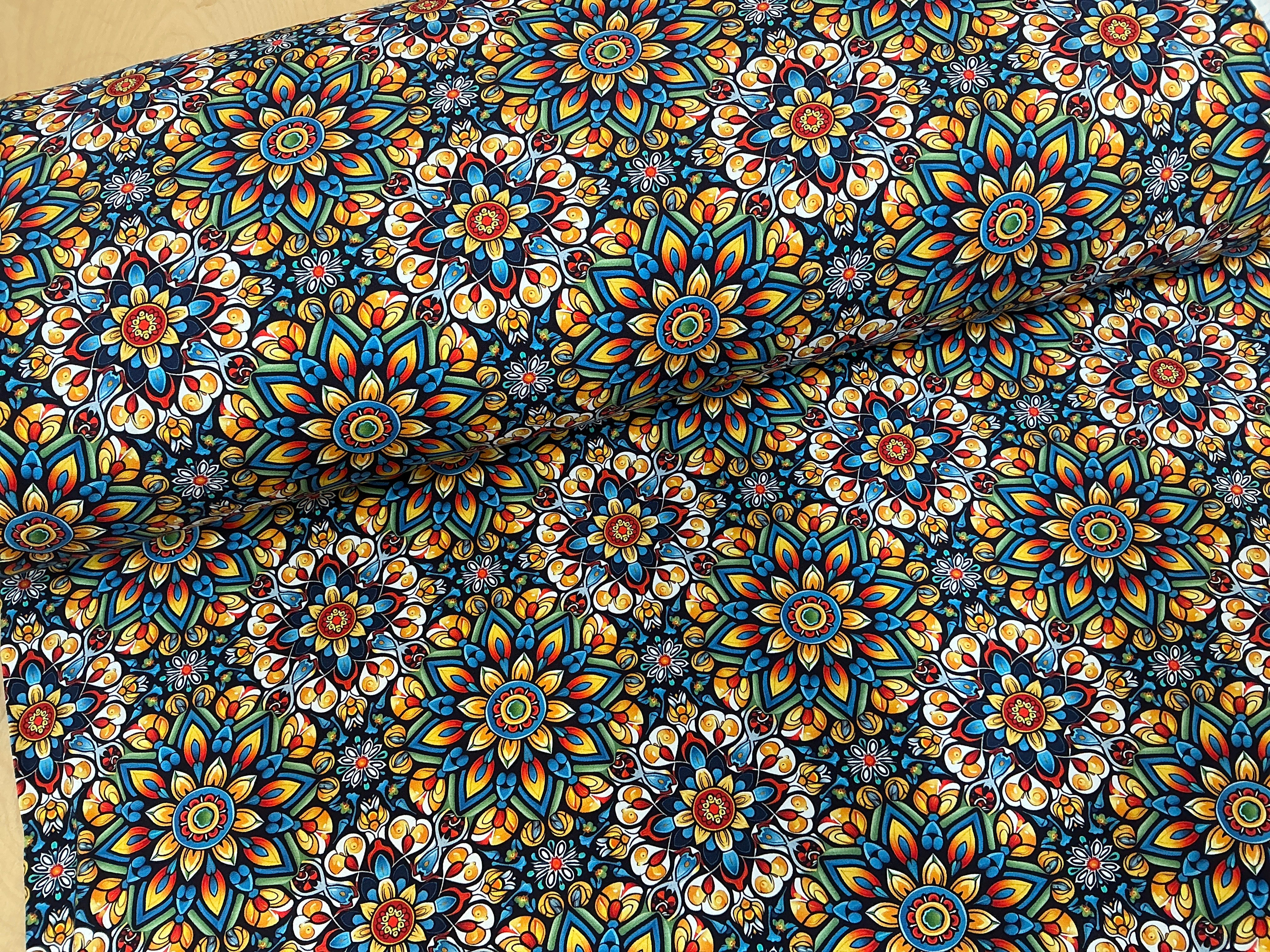 Colourful Mandala French Terry