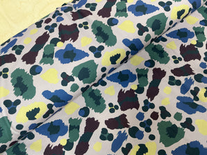 Earthy Animal Print Brushed Athletic Fabric