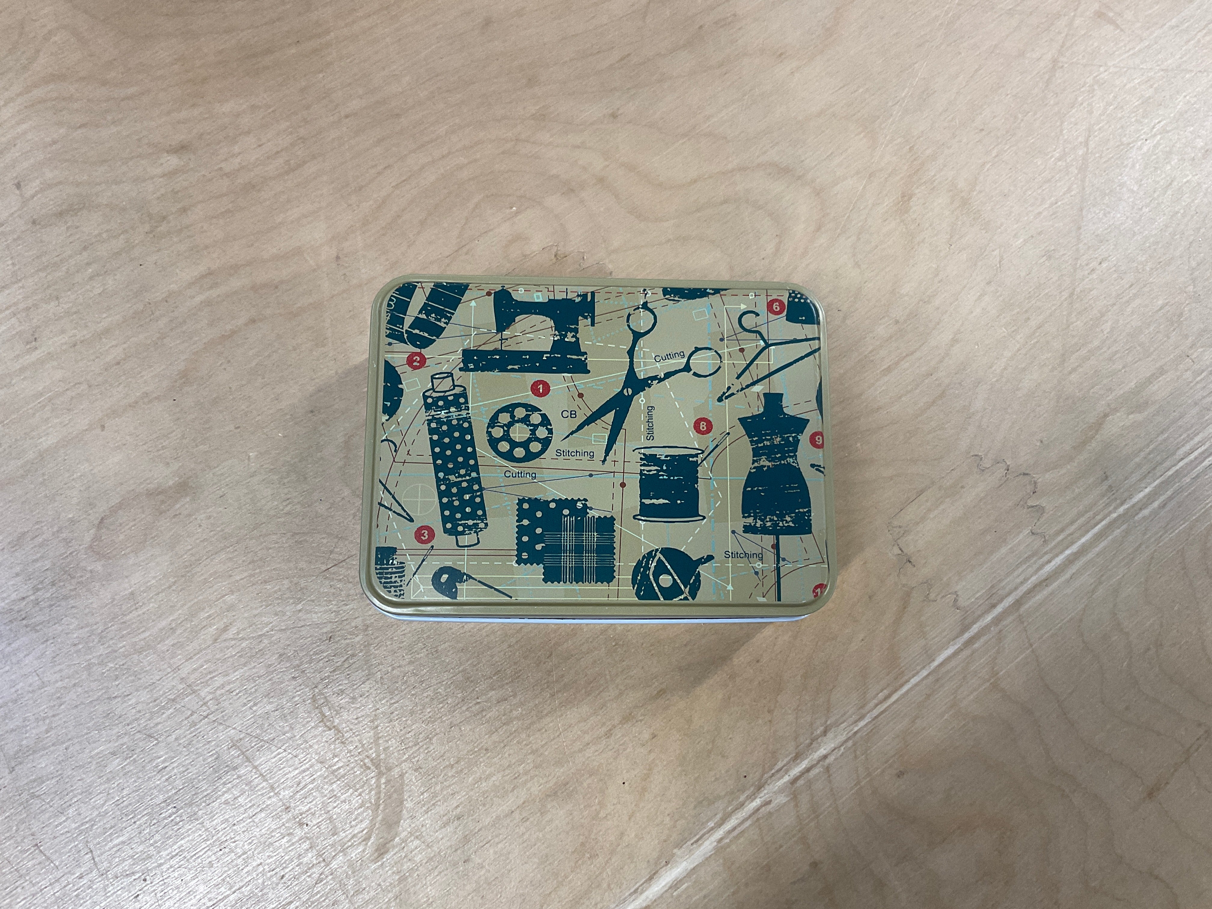 Sewing Kits In A Retro Tin