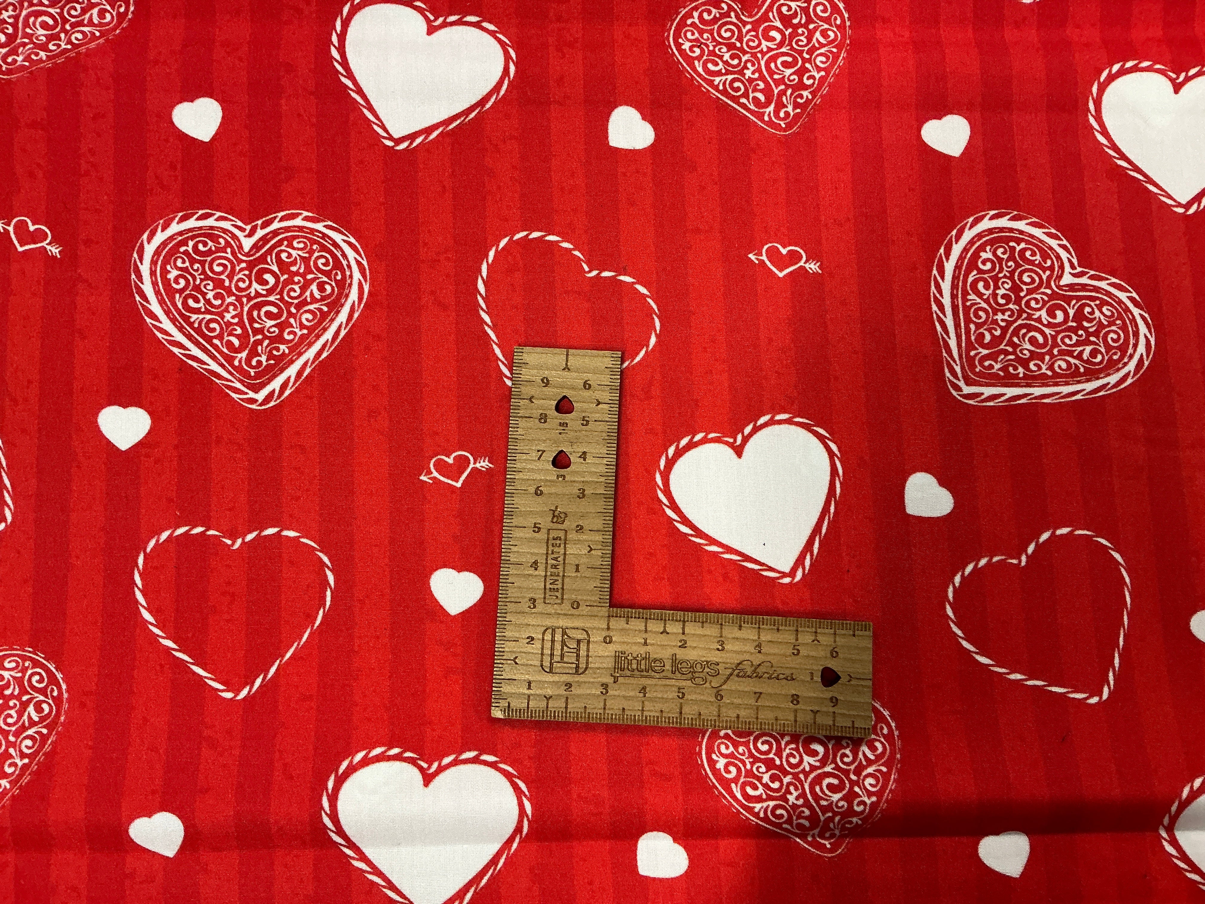 Ornamental Hearts Cotton Poplin