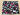 REMNANT  -  L55cm x W140cm Wild Flowers on Black Jersey