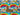 Bright Embroidery Look Rainbows and Clouds  Cotton Jersey Fabric