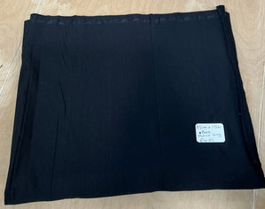 REMNANT - 85cm x 1.5M Black French Terry