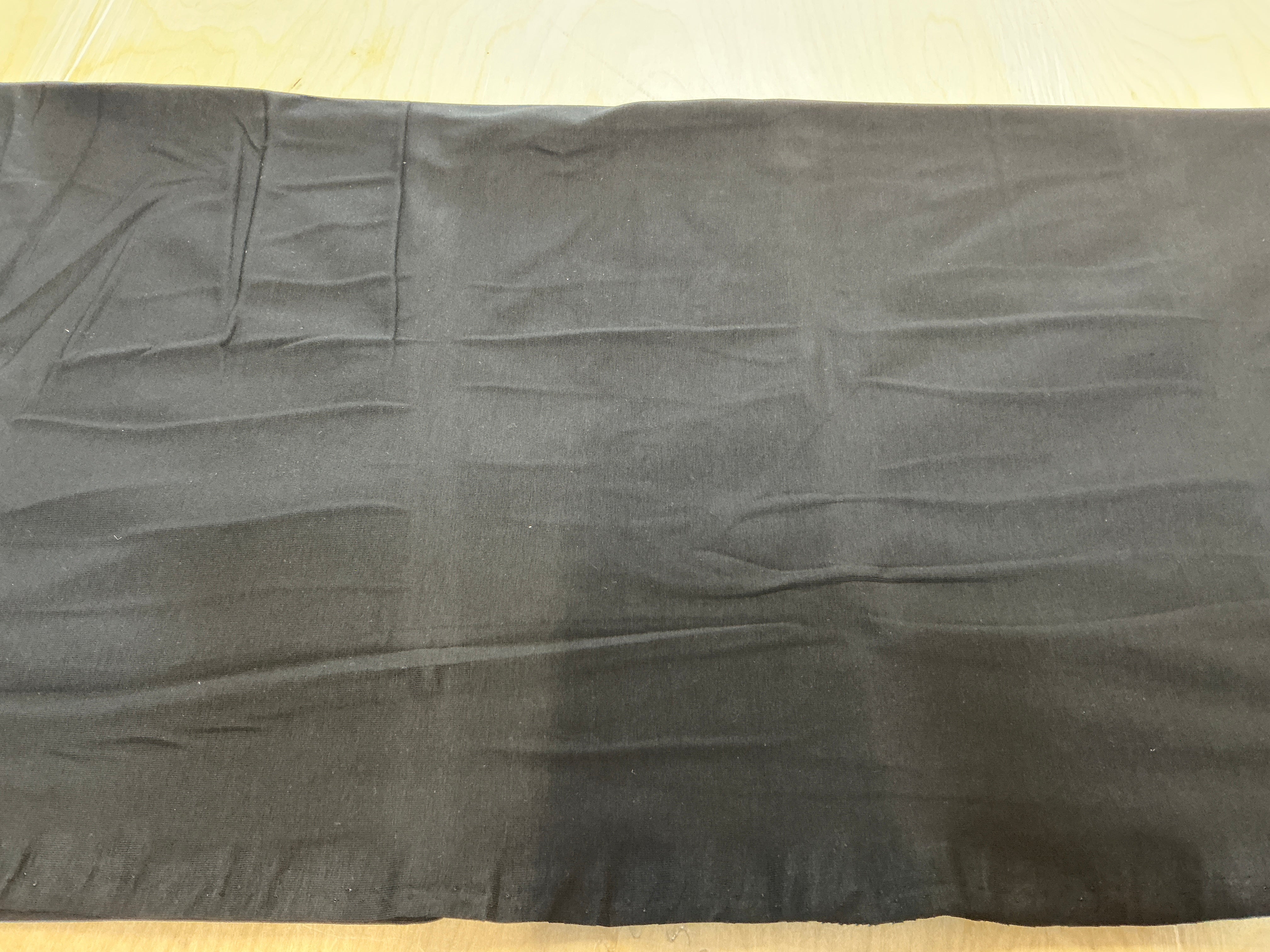 REMNANT - (MARKED) 80cm Black Jersey