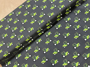 Green Tractors Craft Cotton