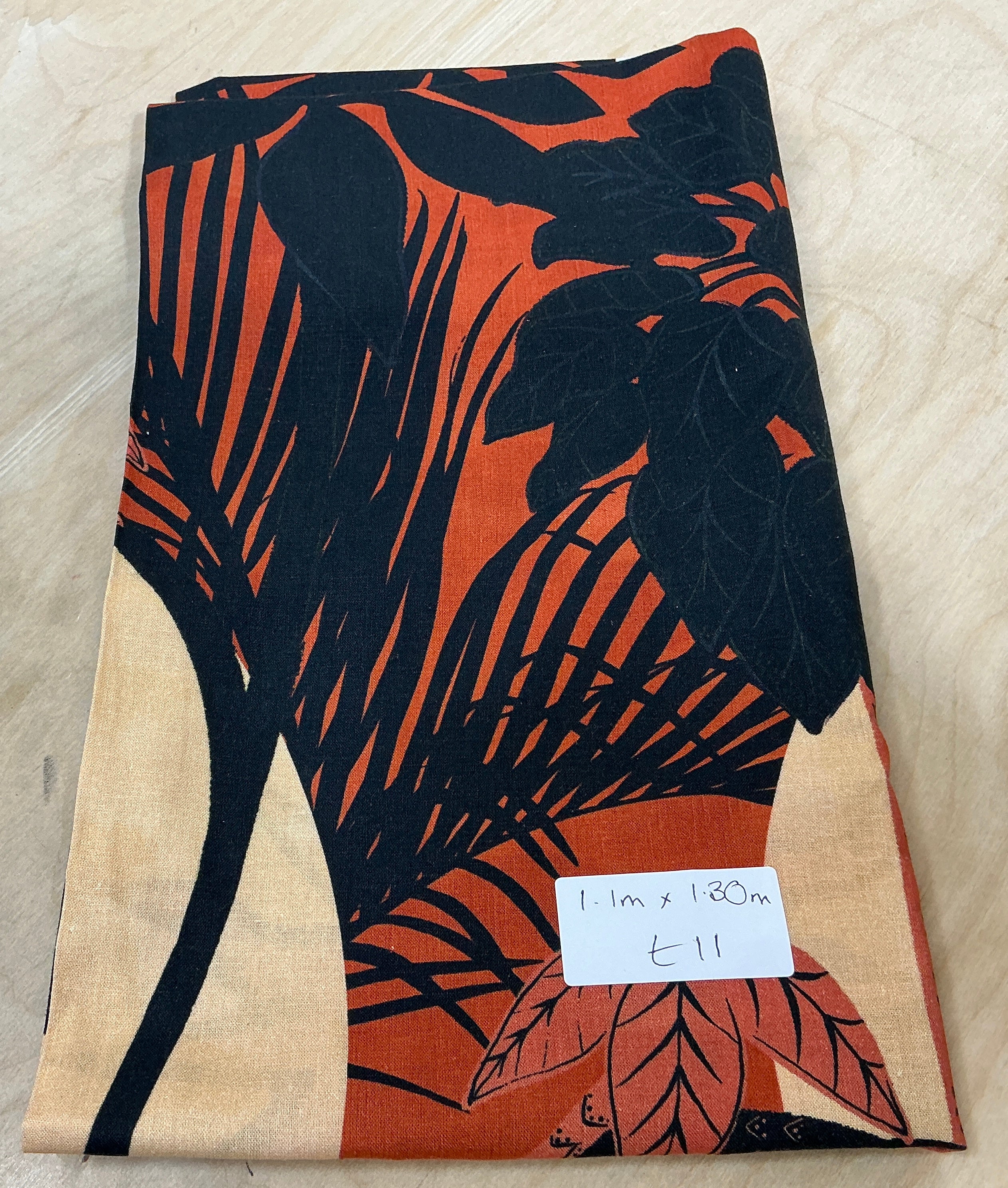 Remnant L1.1m x 1.3m Zani Viscose and Linen (Fabric Godmother)