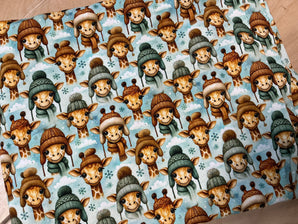 Bolt End 1.4m x 1.5 Cosy Giraffe Cotton Jersey