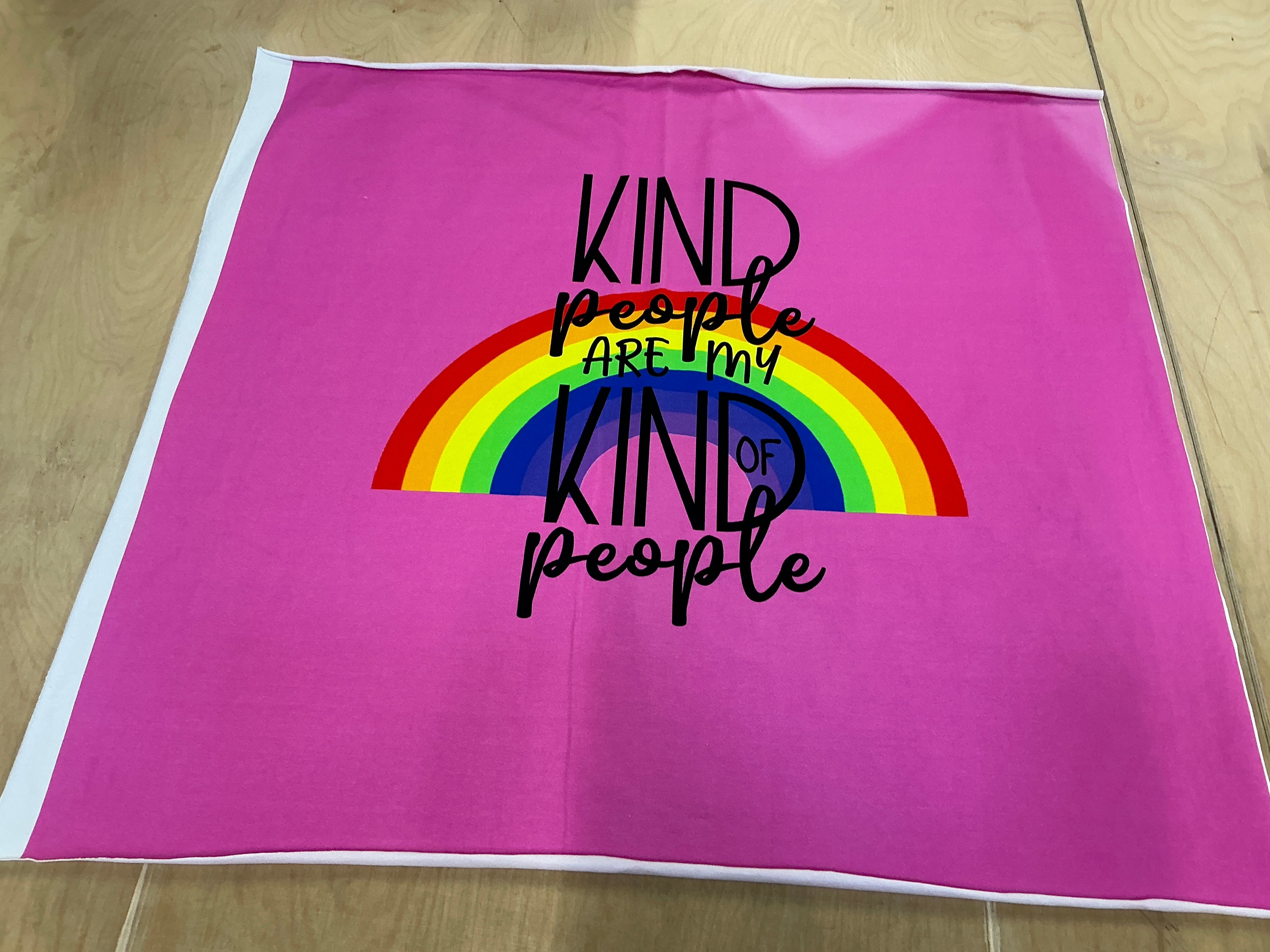 REMNANT - (FLAWED) Kind People are My Kind of People Panel 75cm x 70cm