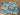REMNANT - L90cm x W145cm White Petals on Teal Cotton Poplin
