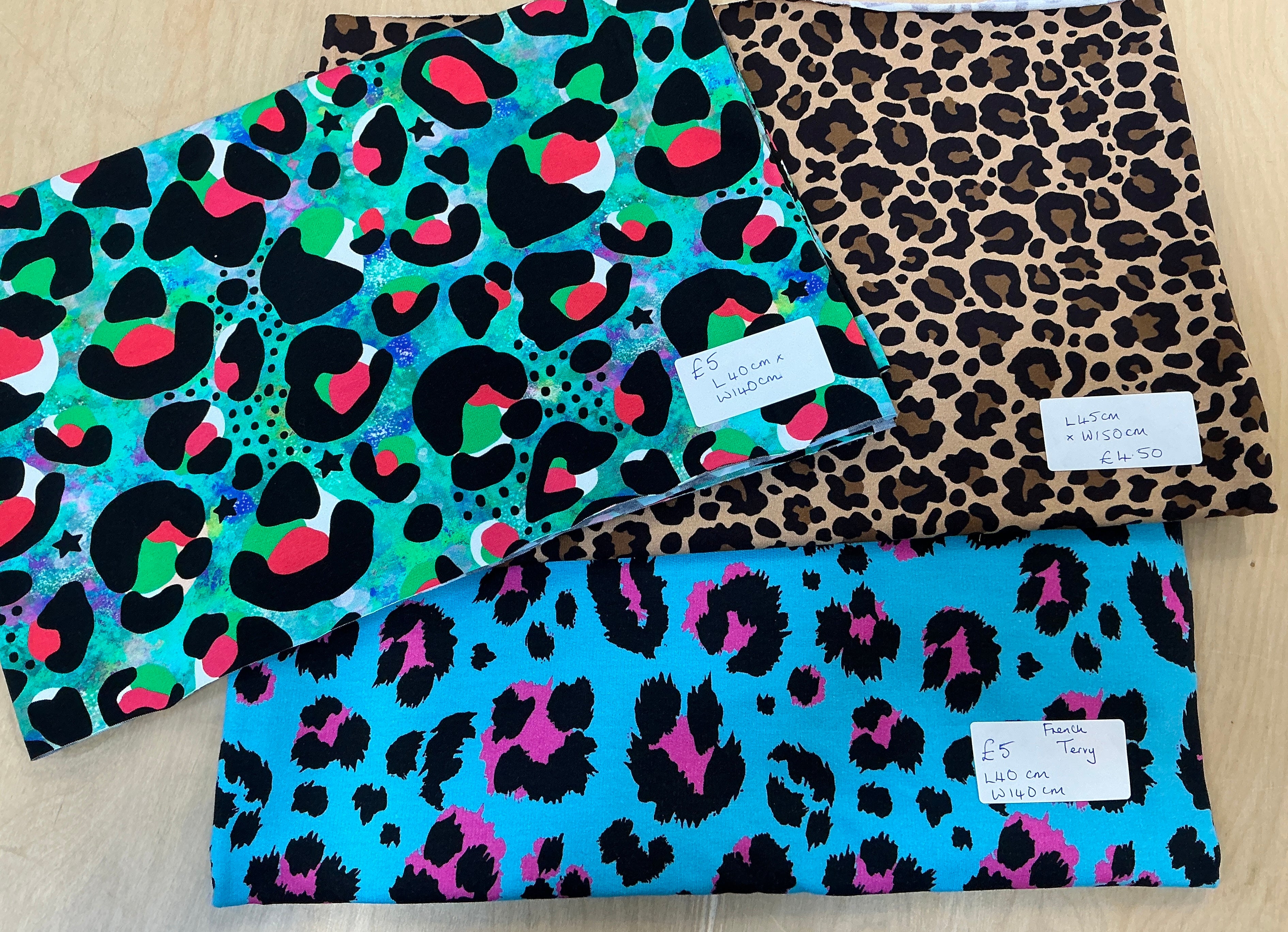 Animal Print 3 Piece Stretch Remnant Bundle