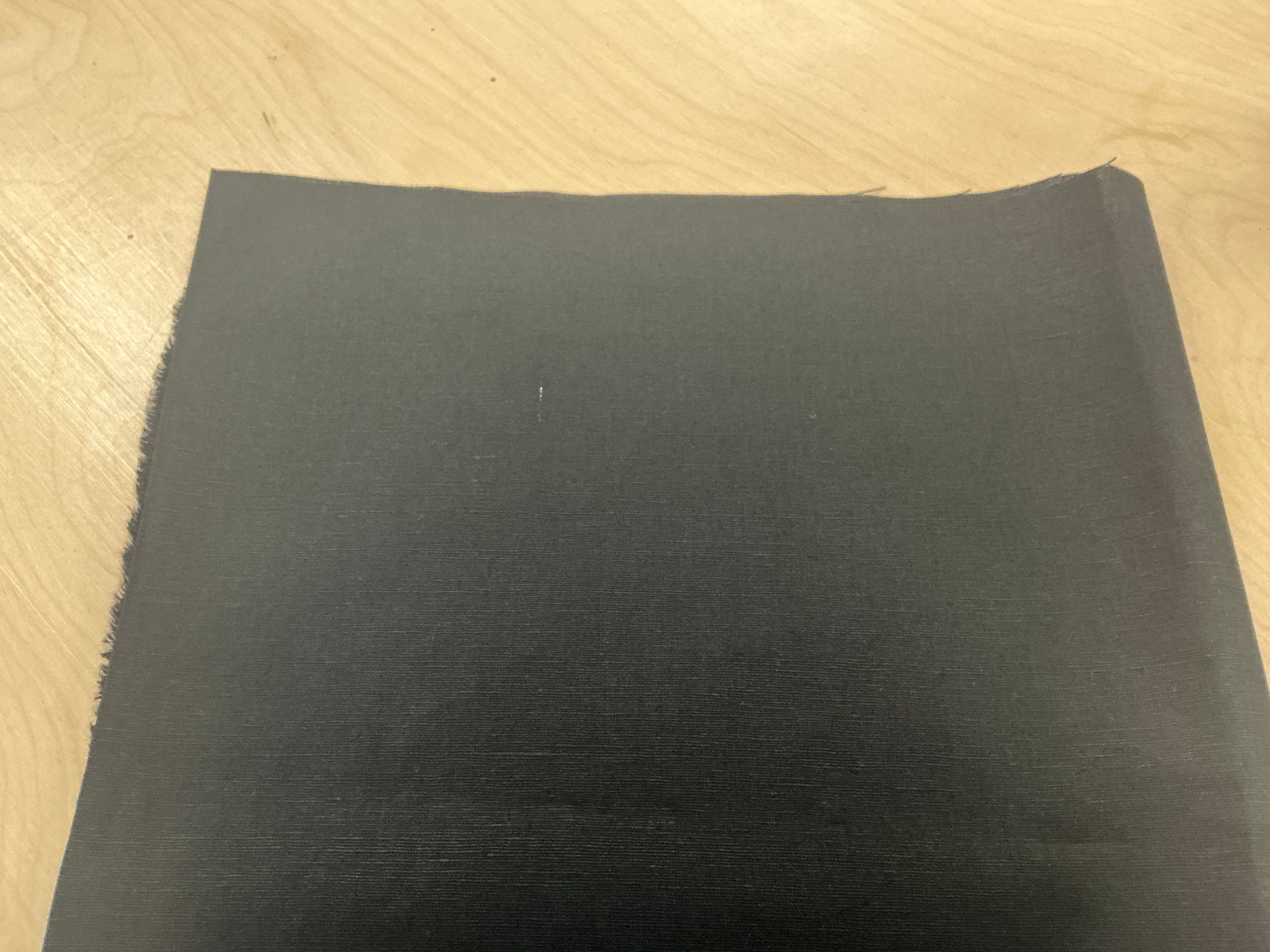 REMNANT  - (MARKED) 70cm black cotton linen