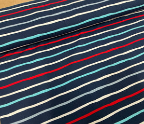 Ocean Frenzy Stripes French Terry