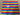 REMNANT - L70cm x W145cm Bright Rainbow Stripe 1cm Swim SPF50