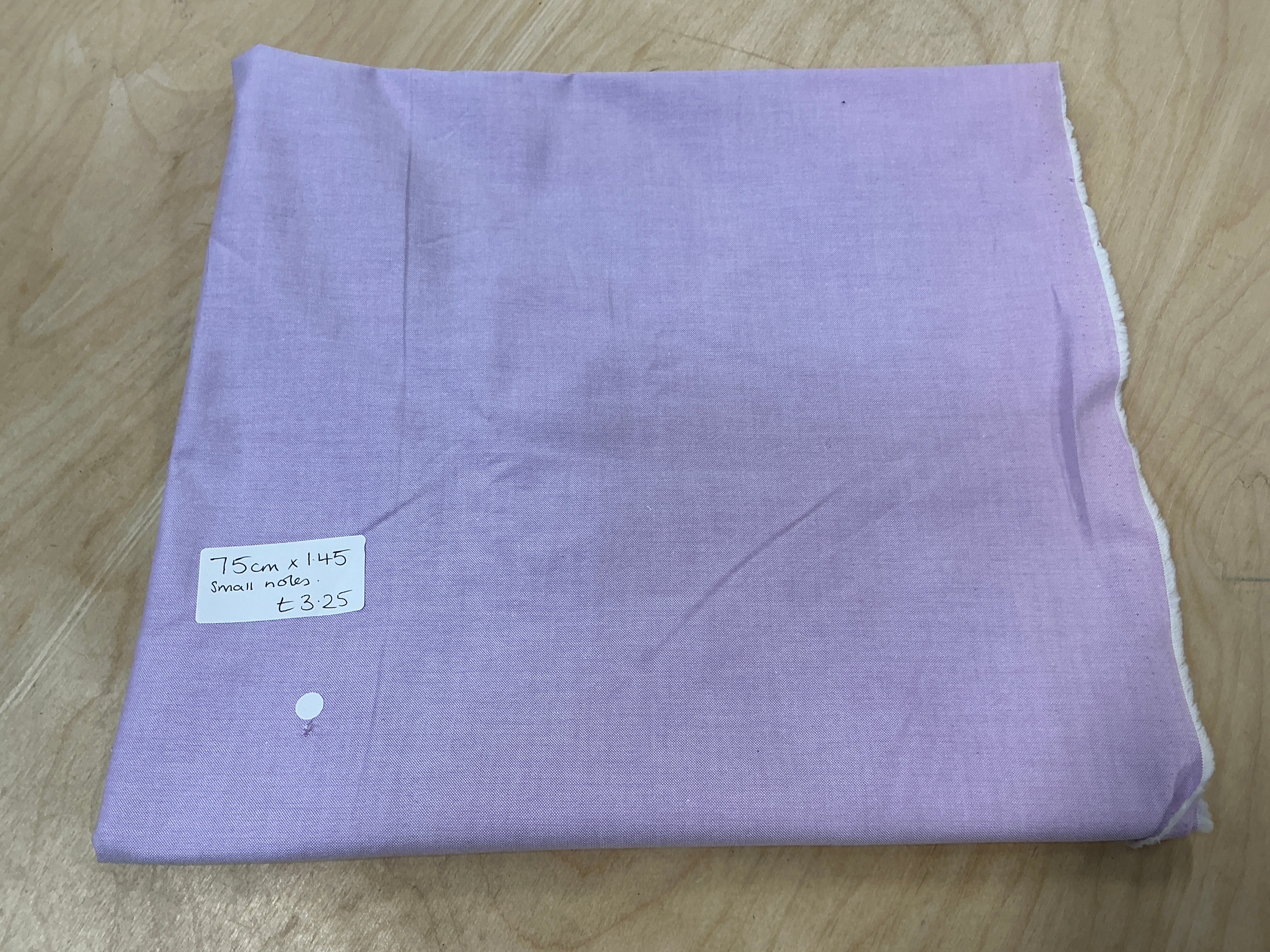 Remnant - (FLAWED) L70cm x W1.45m Lilac Chambray