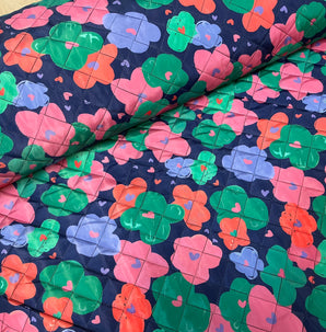 Flower Love Quilted Fabric