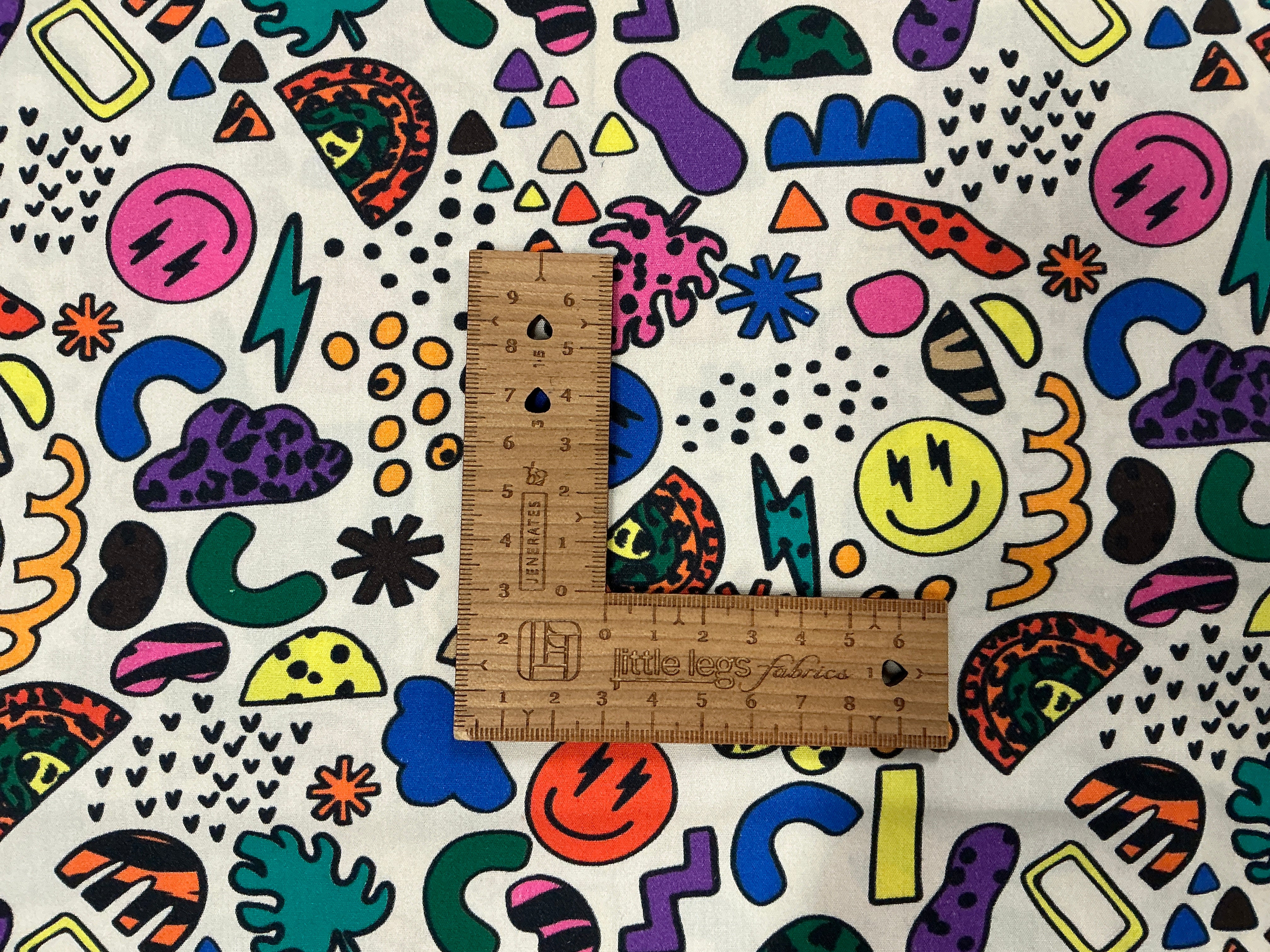 Abstract Emoji Cotton Poplin