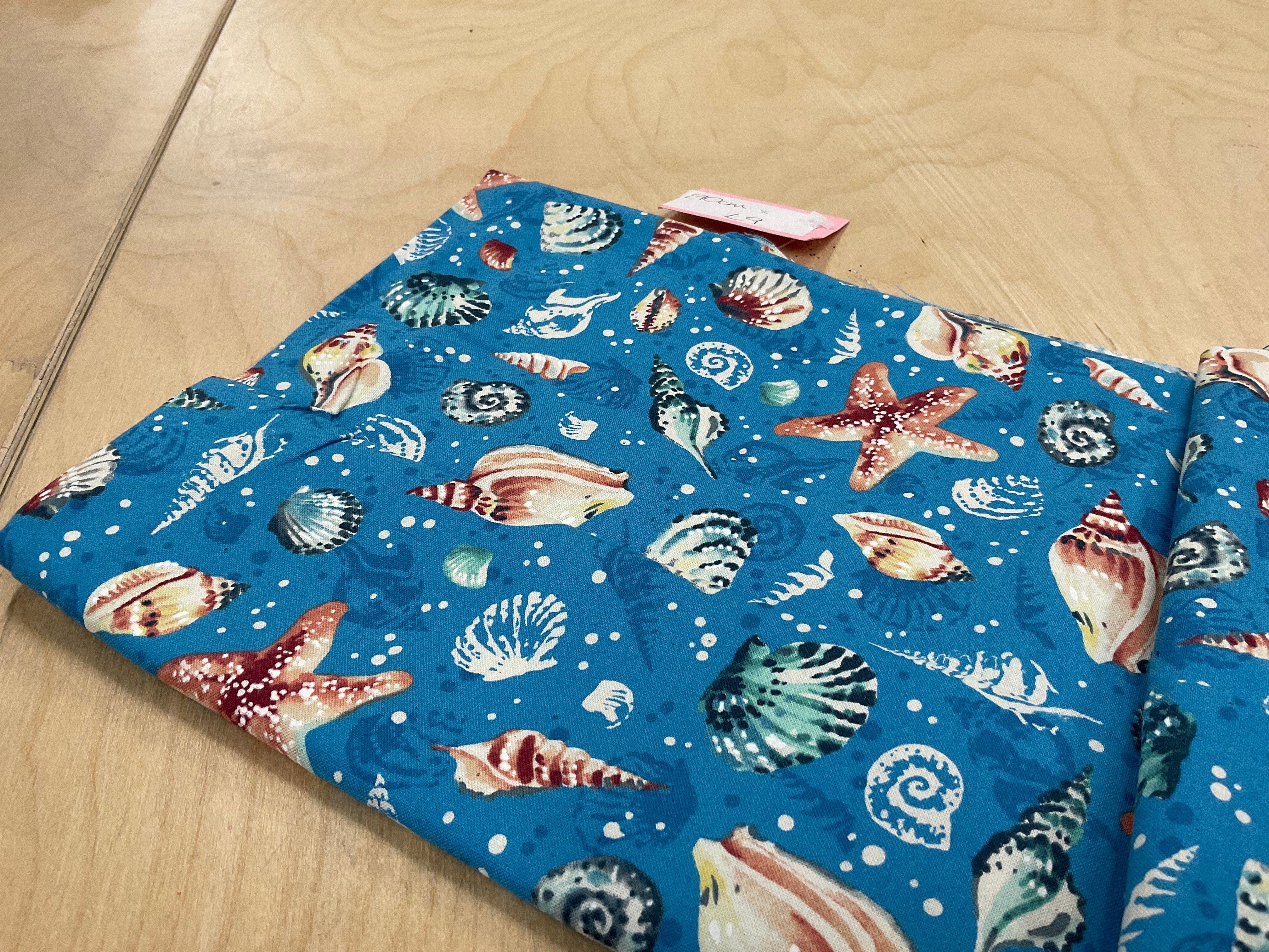 REMNANT  - L90cm x W110cm Shells Cotton