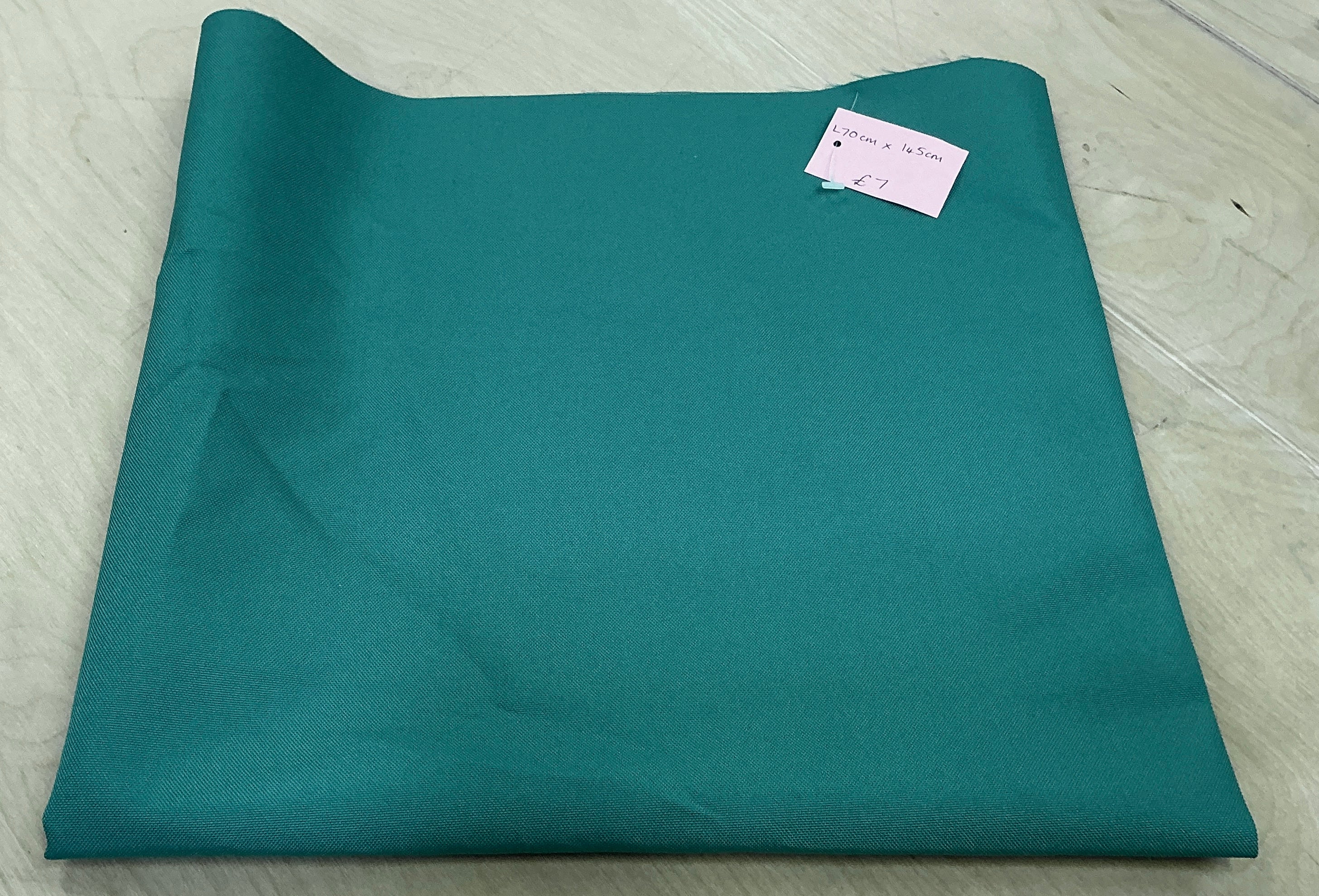 REMNANT - L70cm x W145cm Green Waterproof Fabric