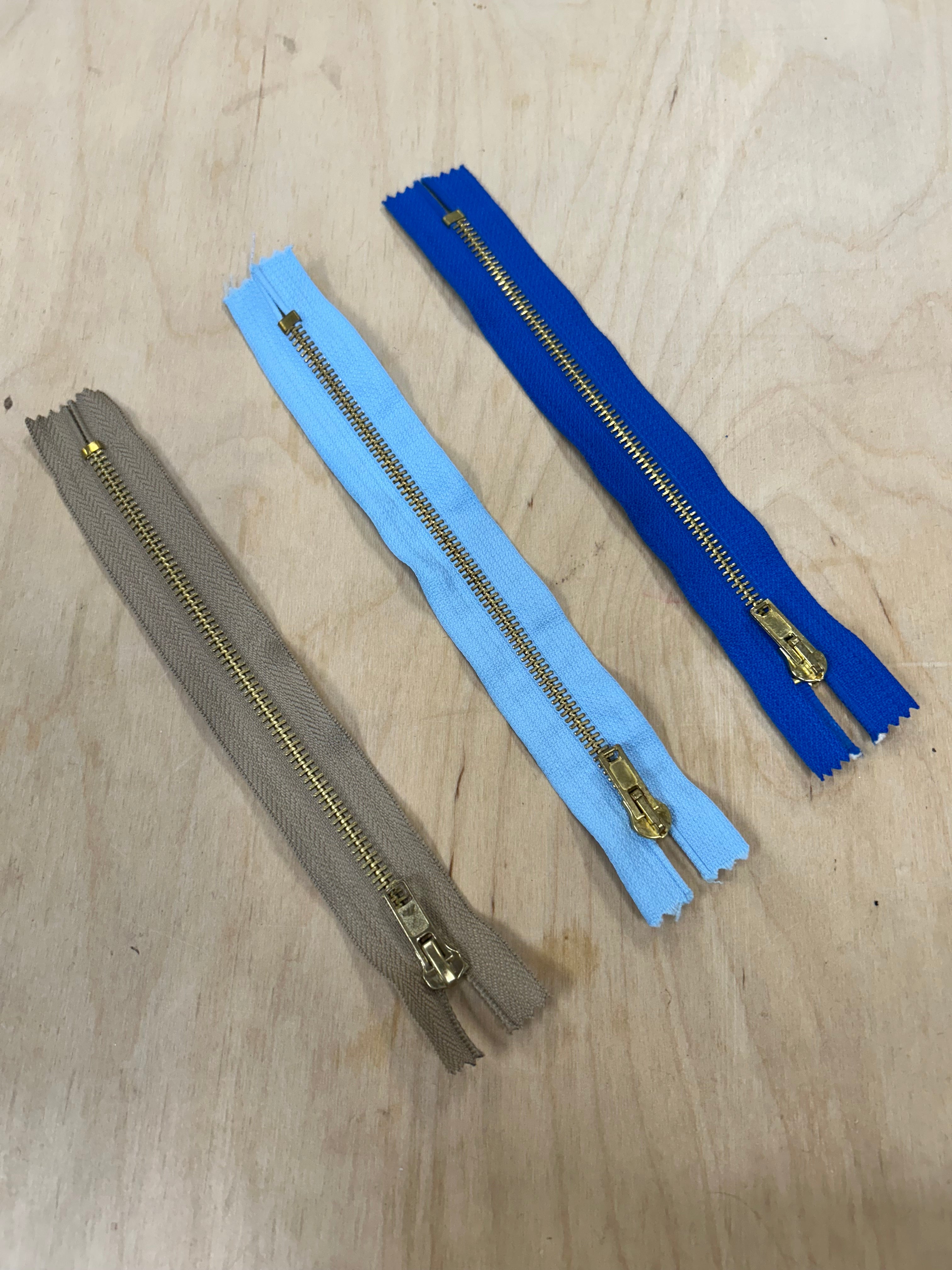 20cm/8inch Brass Teeth Closed End Zip