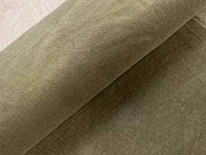 Light Khaki Cotton Stretch Velvet