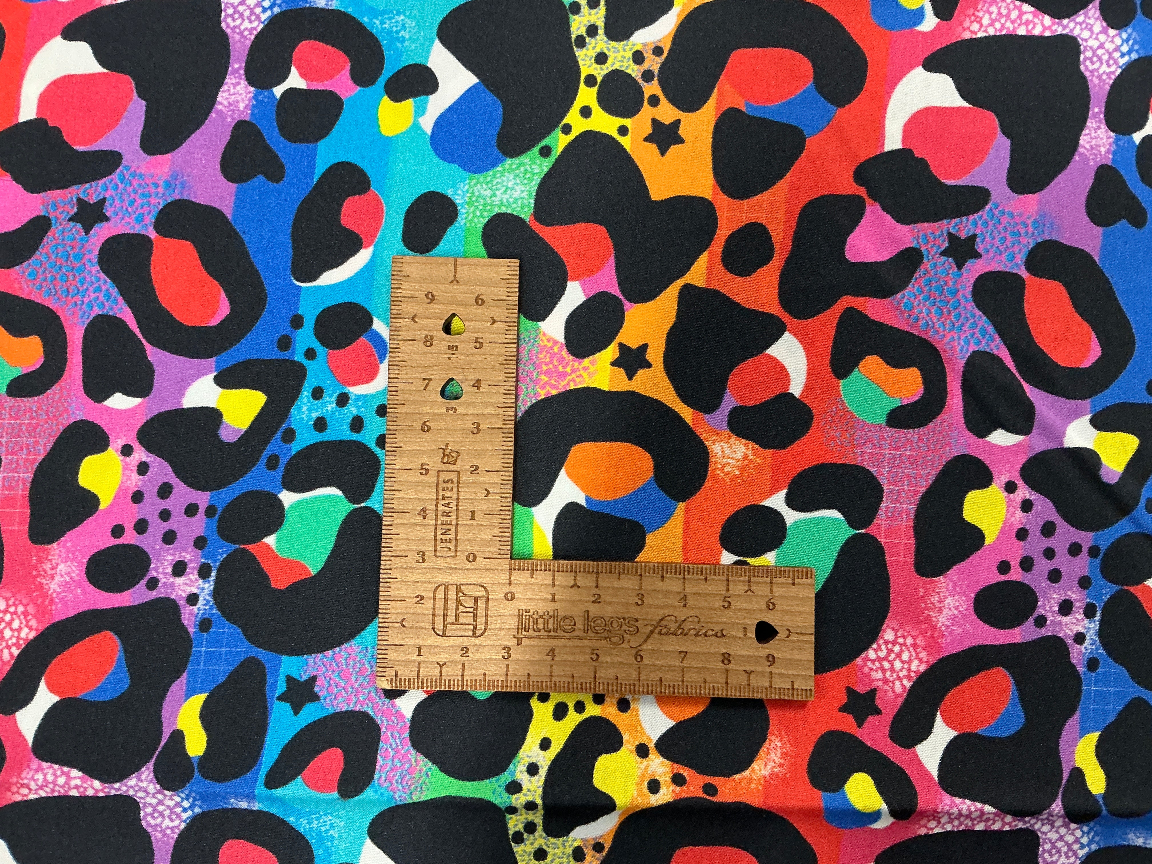 Rainbow Carnival Leopard Cotton Poplin