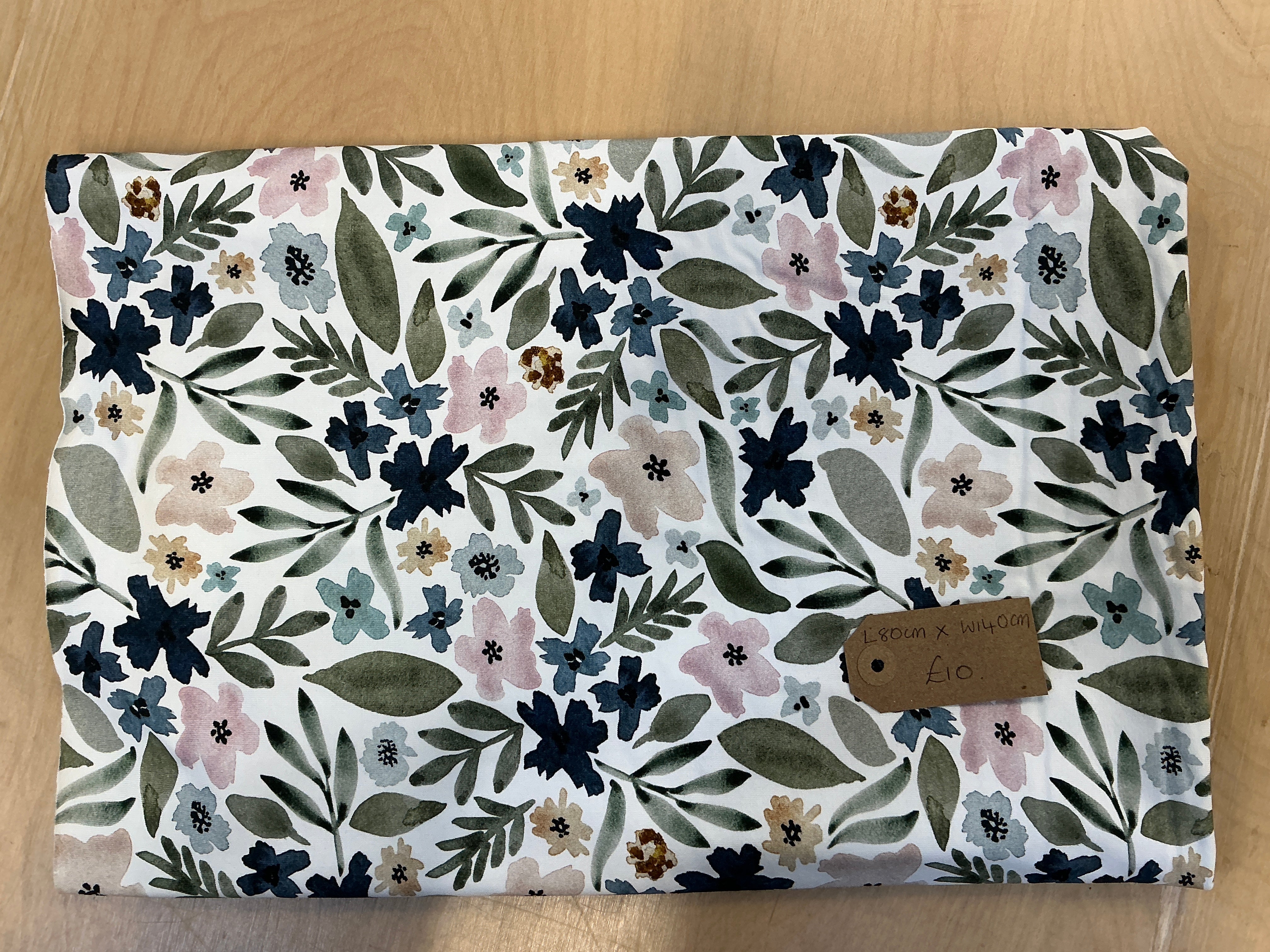 REMNANT  - L80cm x W140cm Indigo Jersey