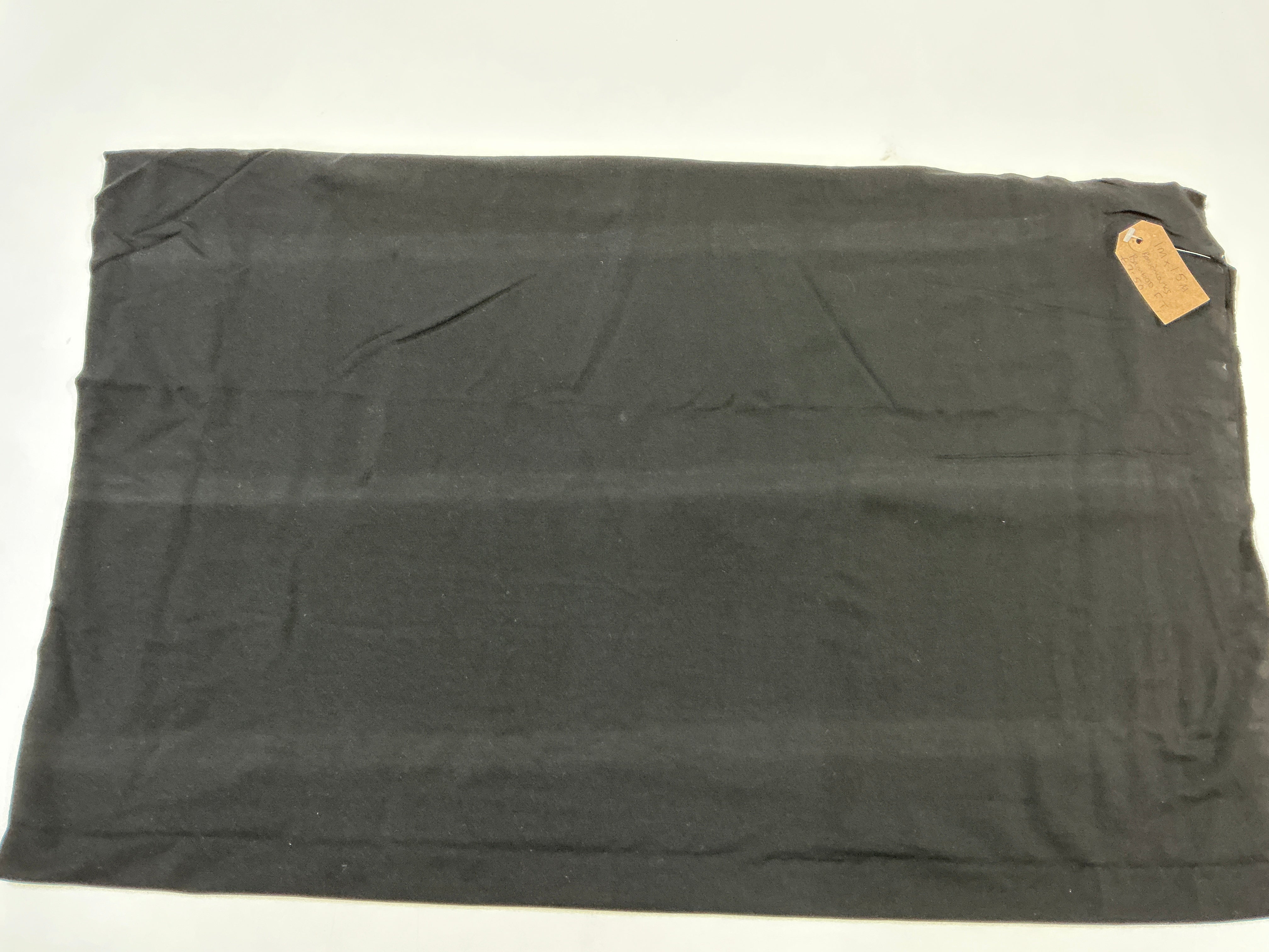 REMNANT - (MARKED) 1M x 1.5M Black Bamboo French Terry