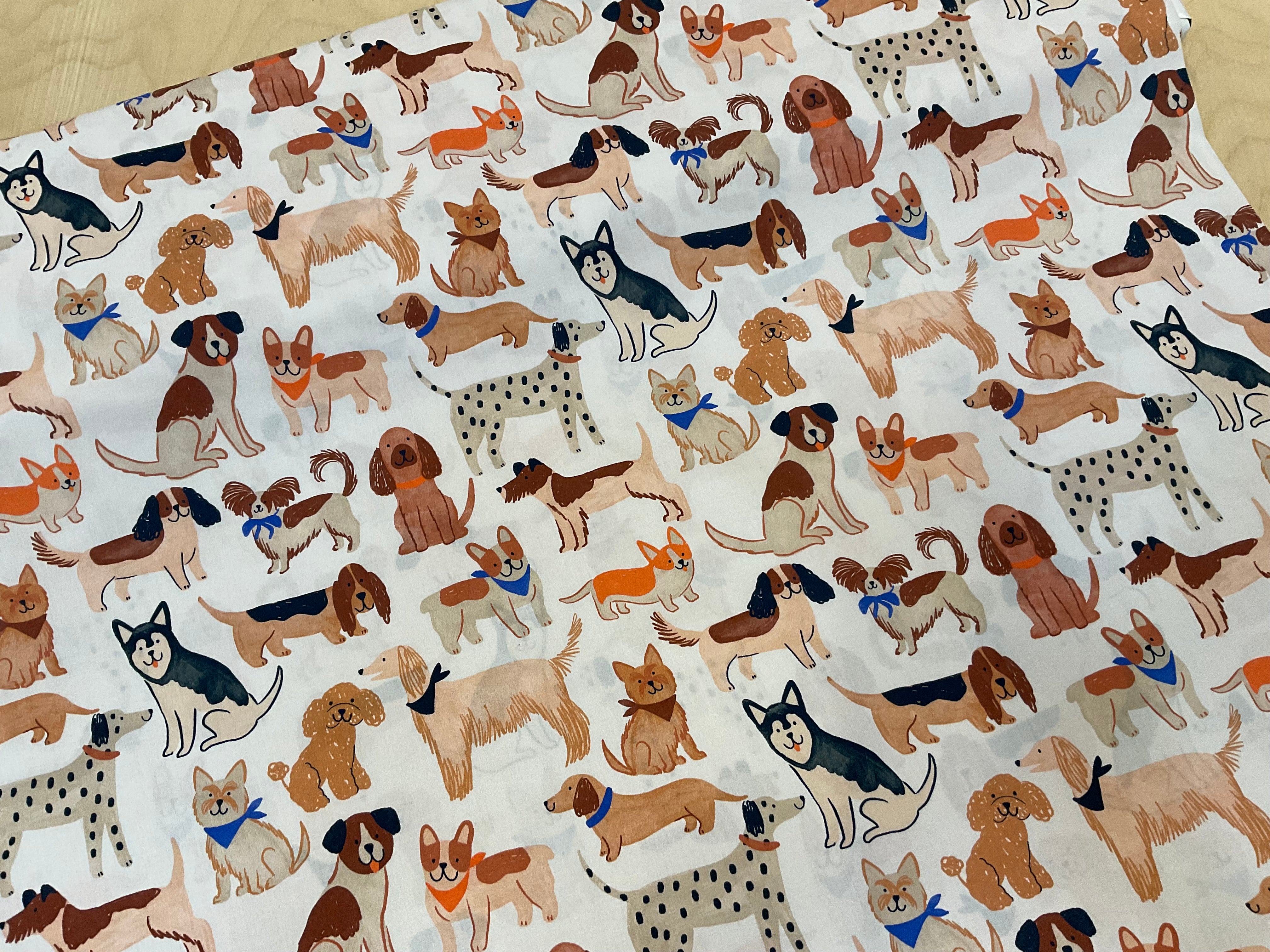 Dogs Fine Cotton Poplin