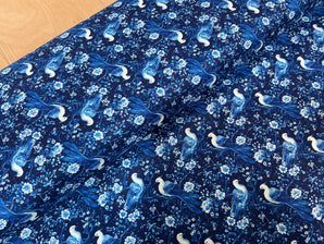 Blue Moon Aviary Little Johnny Viscose Twill