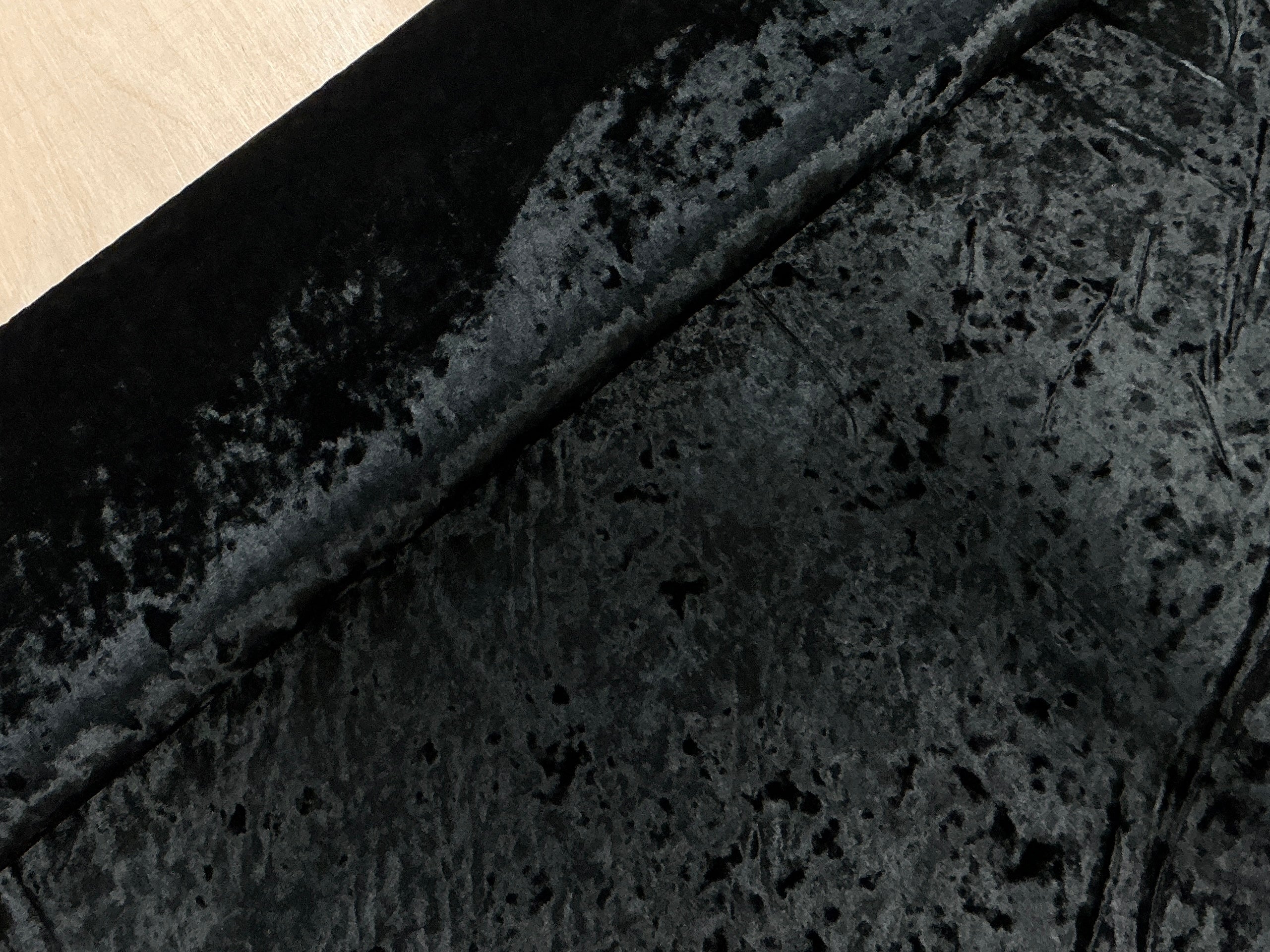Black Crushed Velour