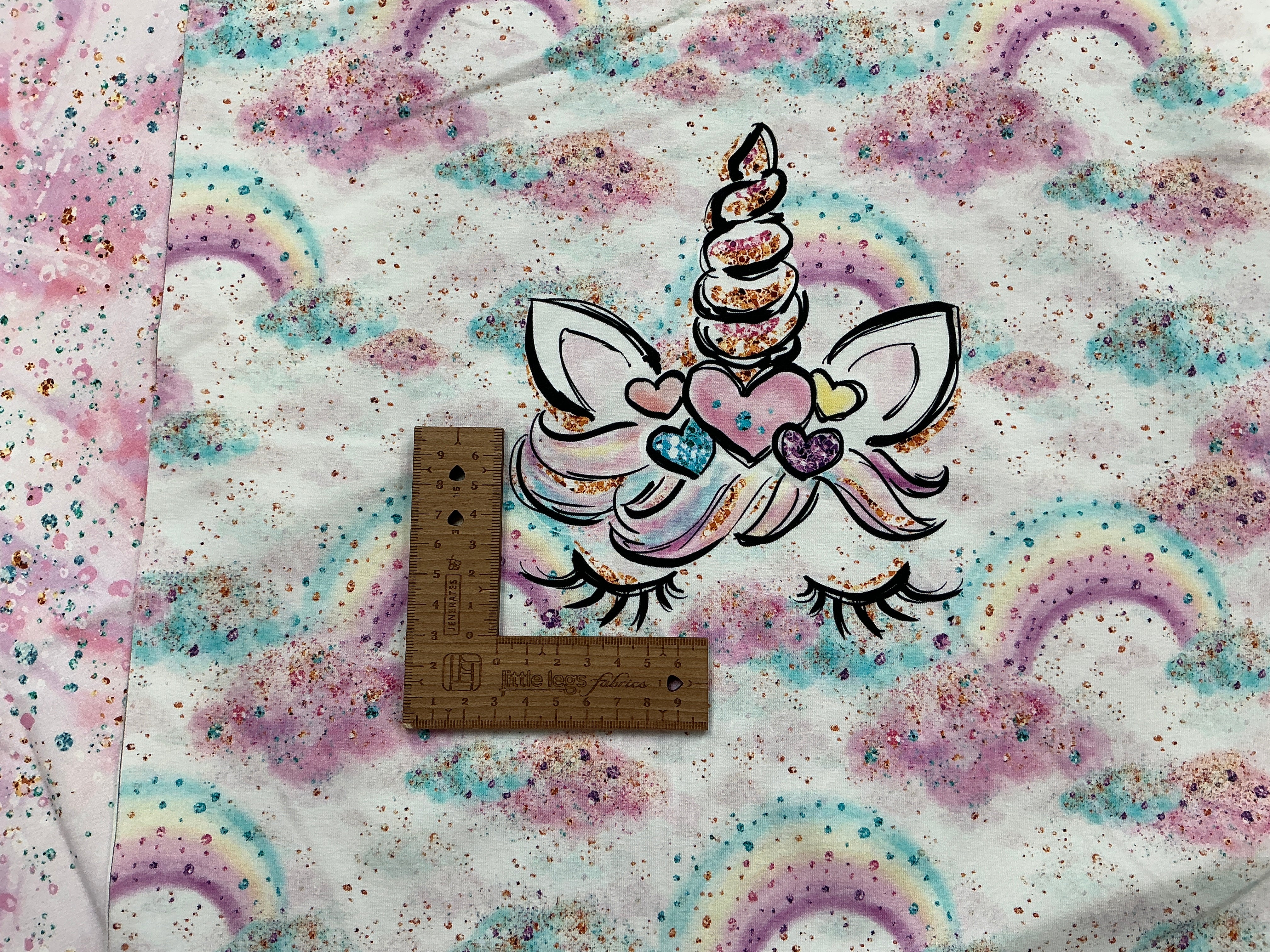 Unicorn Sparkle Terry Panel and Coordinate Bundle