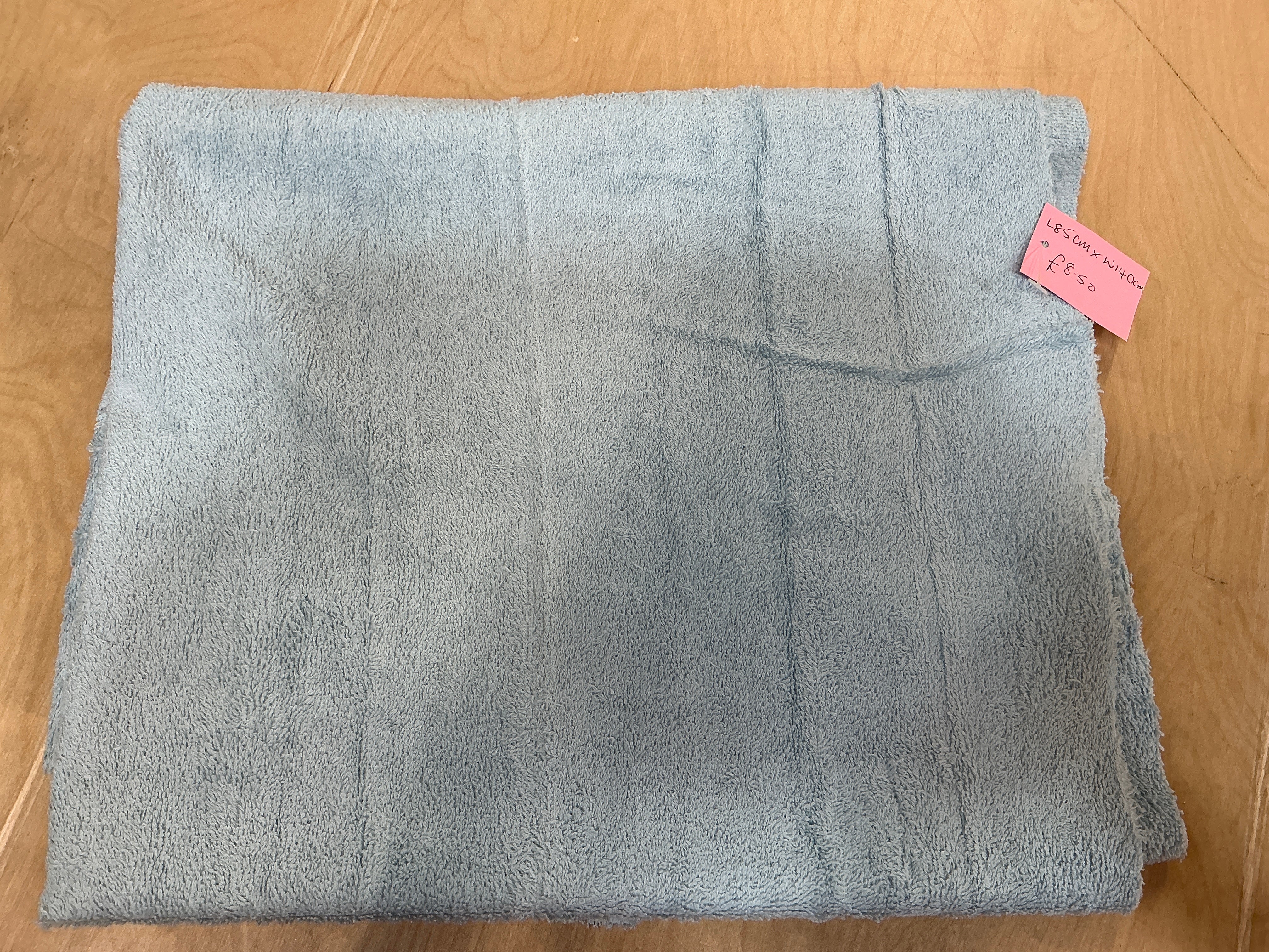 REMNANT - L85cm x W140cm Blue Towelling