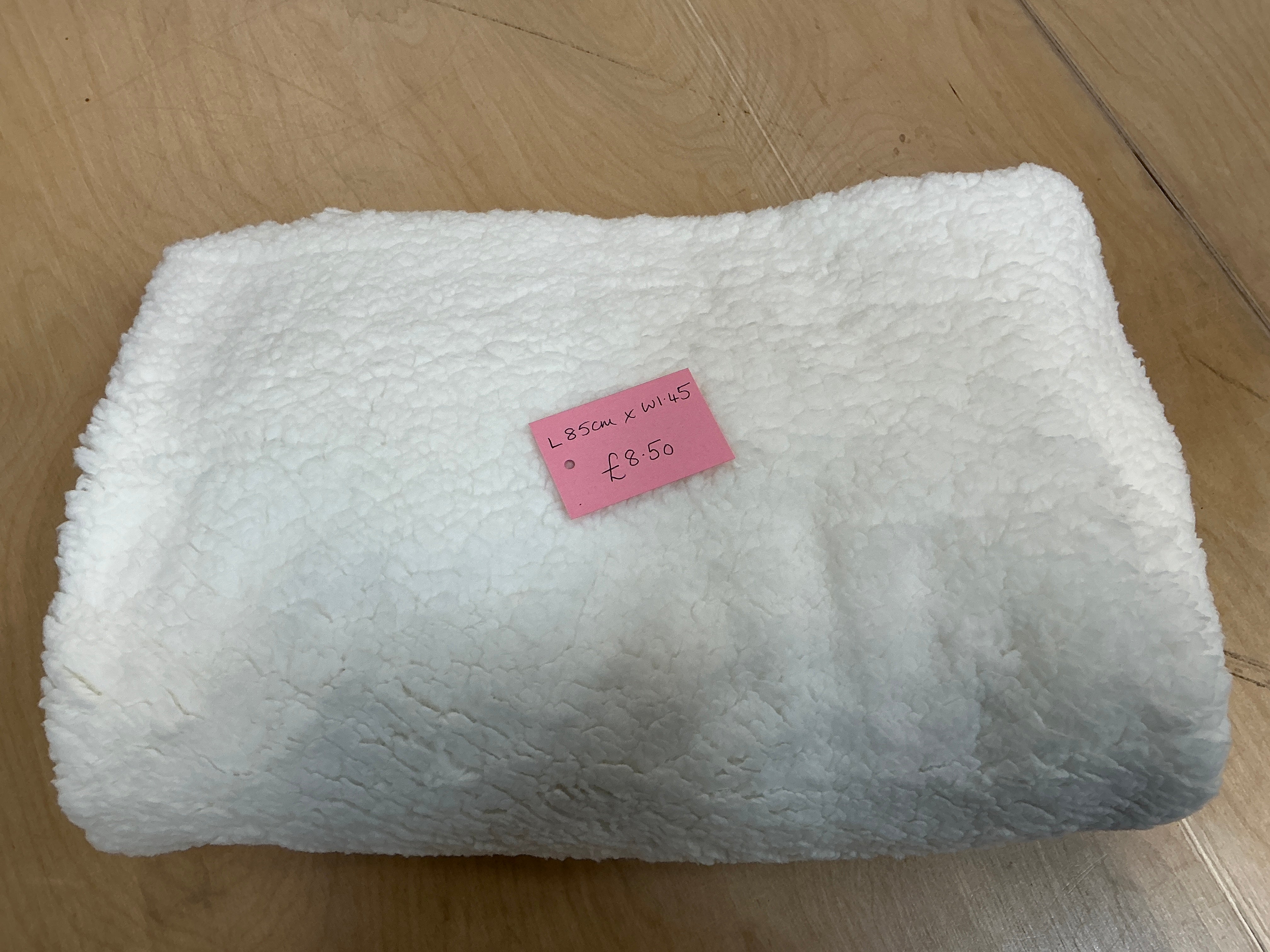 REMNANT - L85cm x W1.45M Teddy Sheep Regular Cream