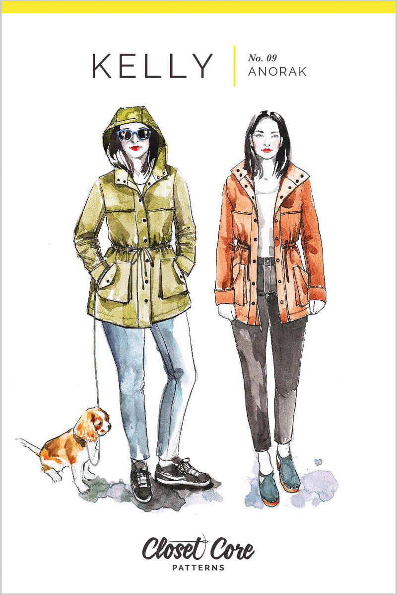 Closet Core Kelly Anorak Paper Sewing Pattern - Sizes 0 - 20