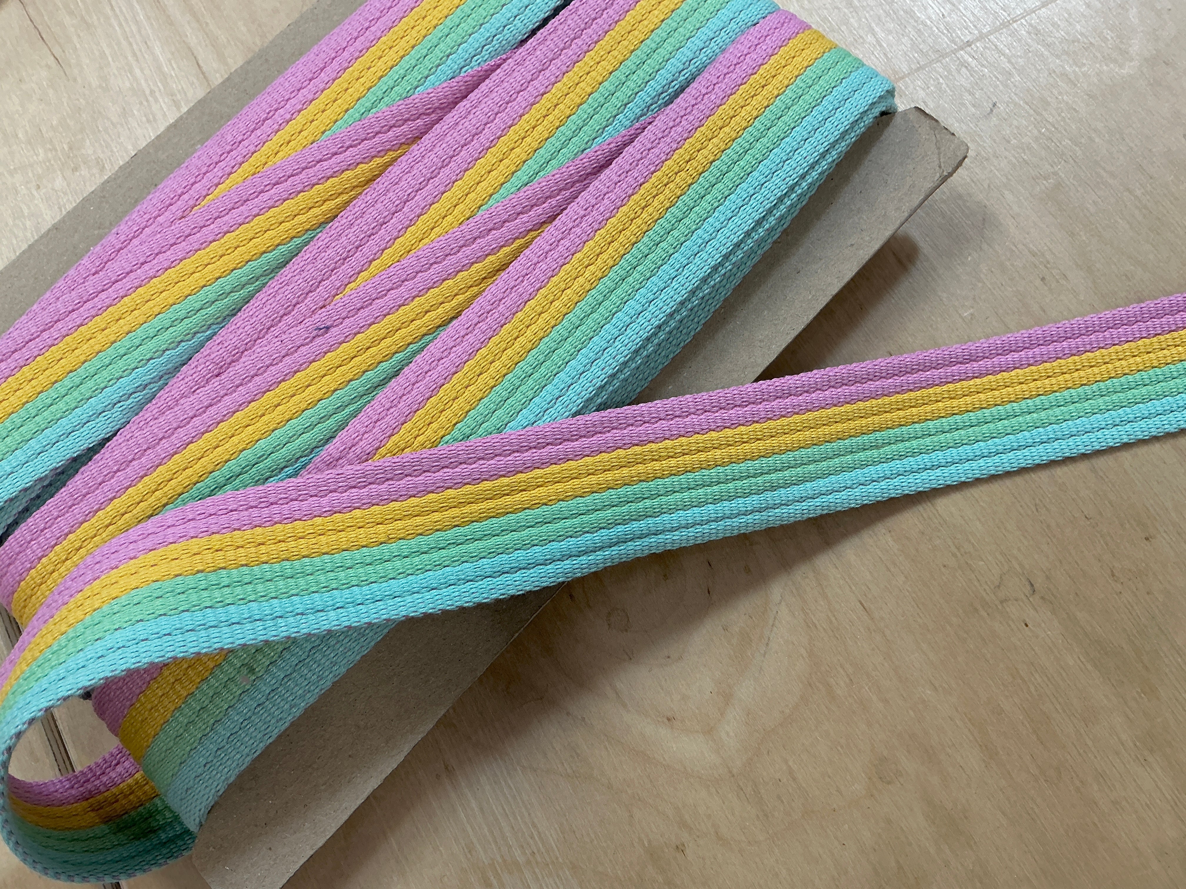 32mm Pastel Stripe Webbing Tape