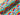 Bright Embroidery Look Rainbows and Clouds Cotton Jersey Fabric