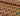 Orange and Yellow Flowers on Black - Poly Crêpe