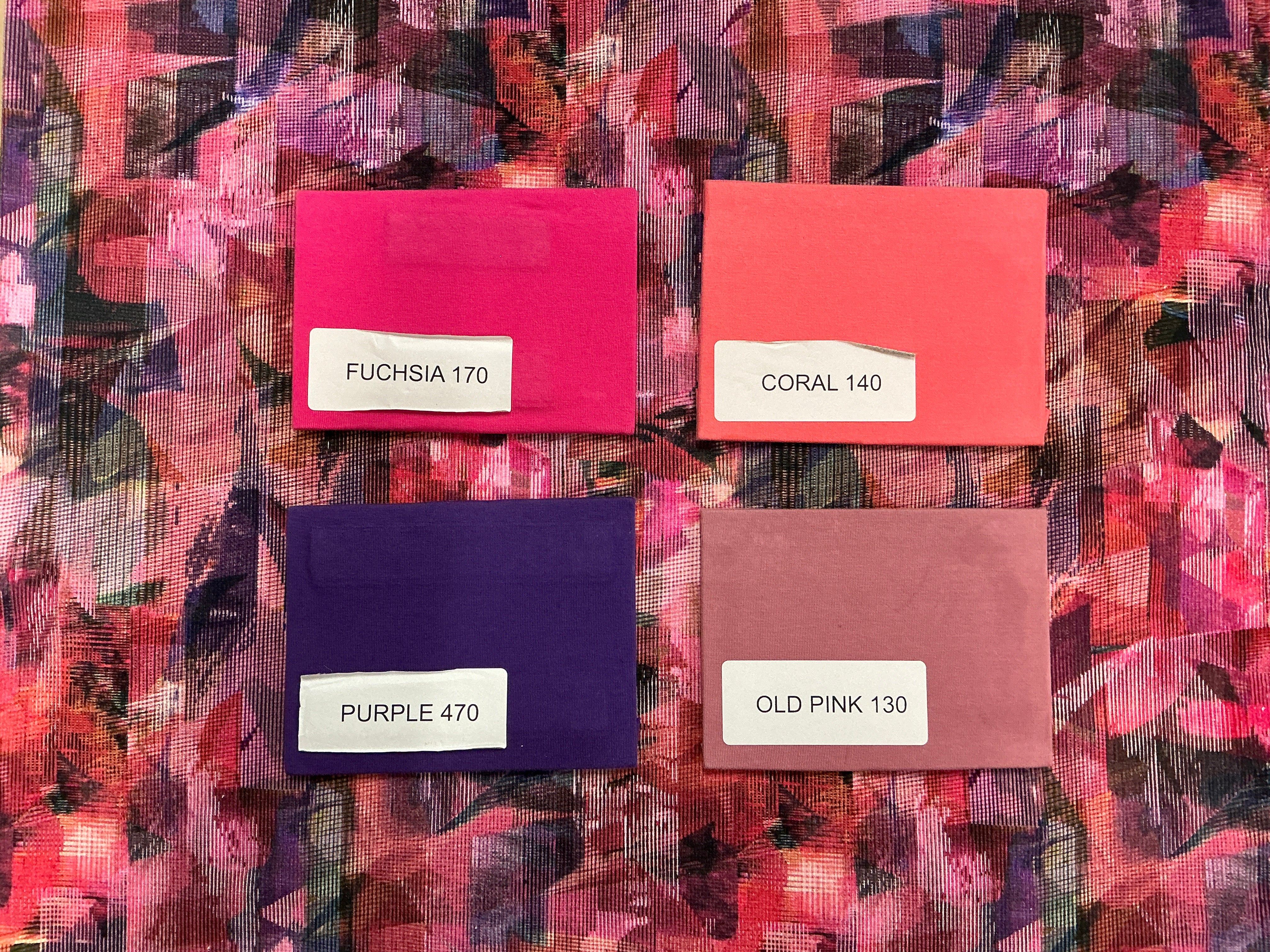 Arty Strokes Ribbed Cotton Jersey