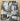 REMNANT  - L90cm  x W140cm Grey Leaves on Linen Look Cotton Canvas
