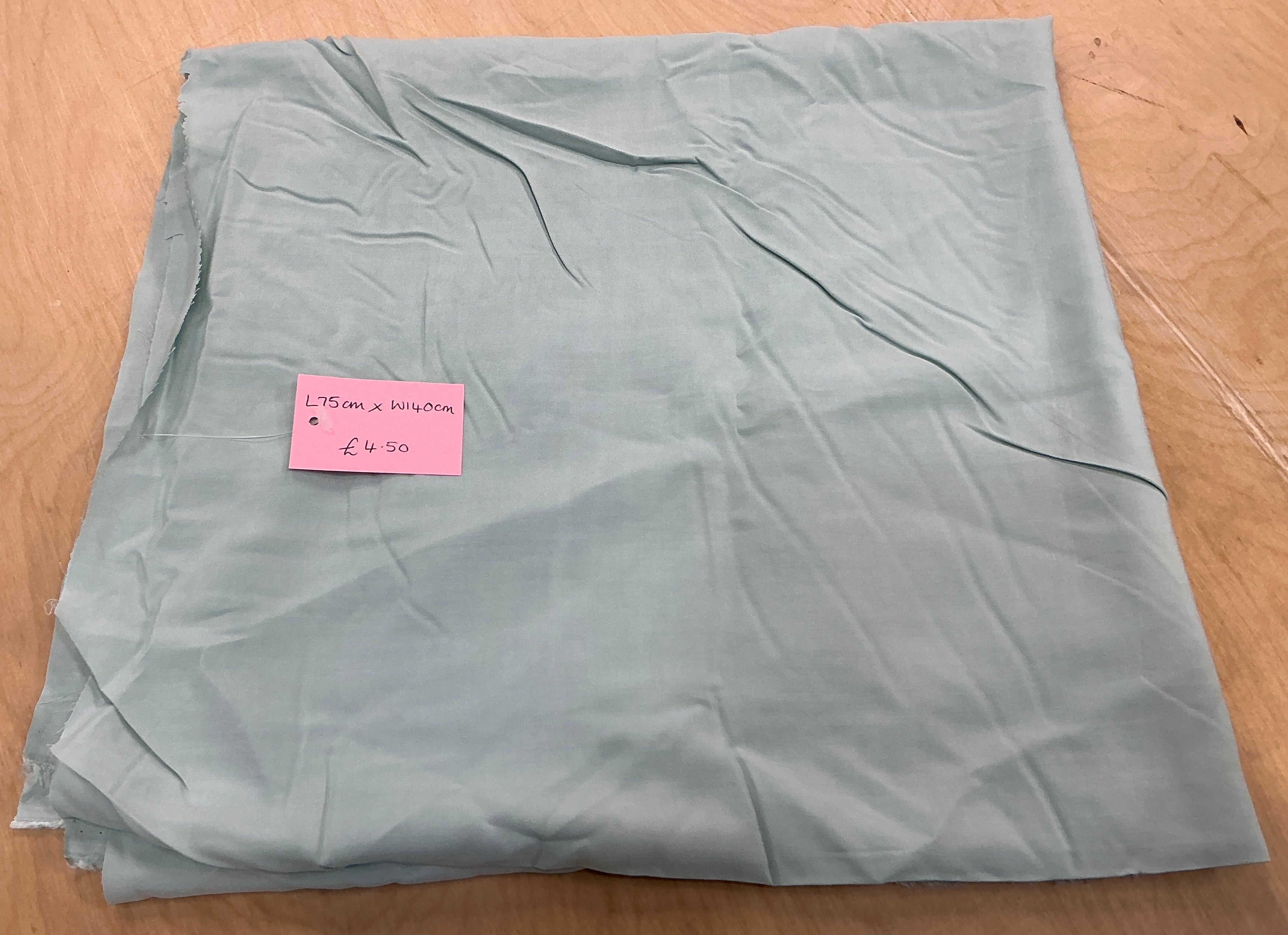 REMNANT - L75cm x W140cm Mint Viscose