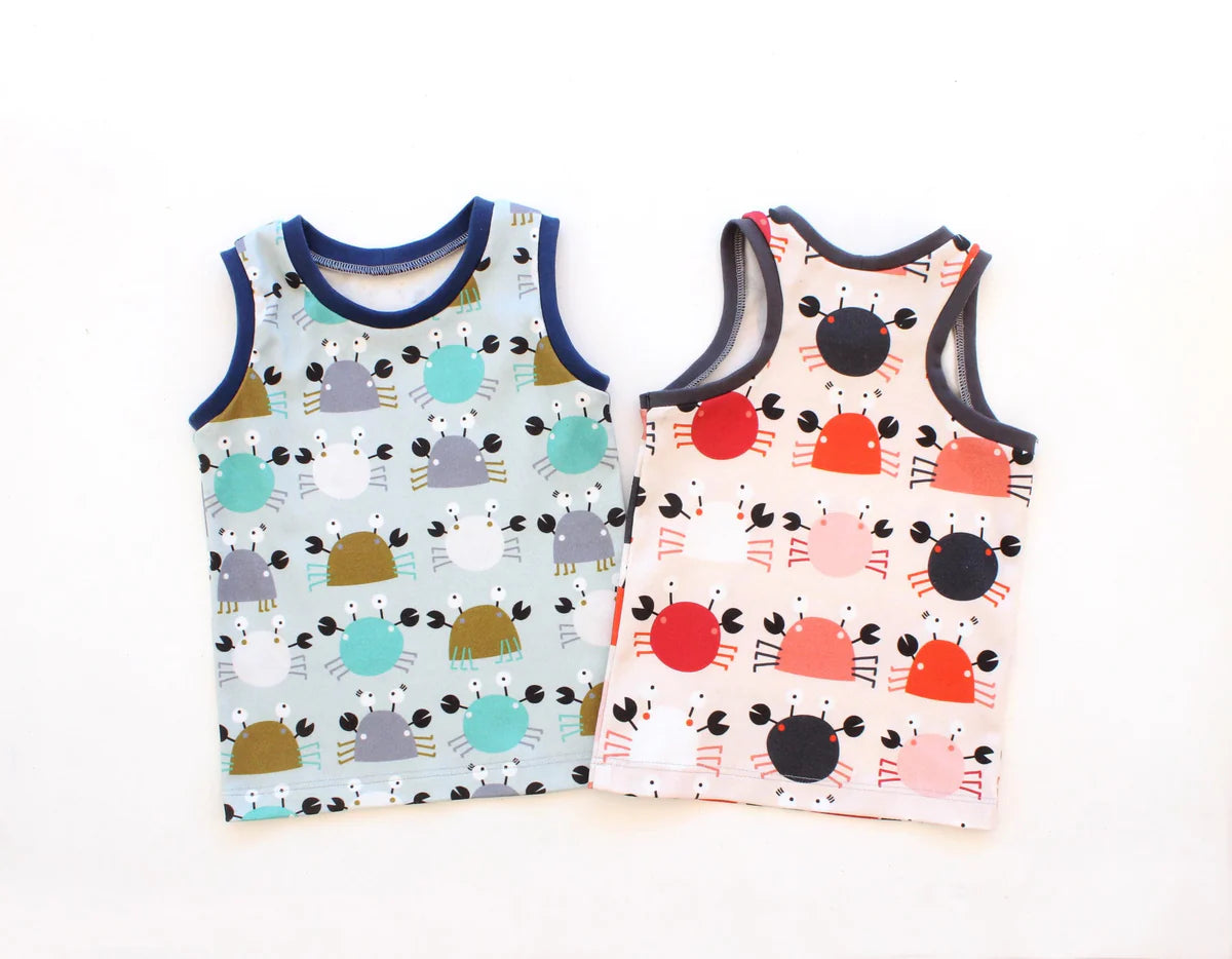 Catch a Crab Tank Top PUPERITA Children's Paper Sewing Pattern