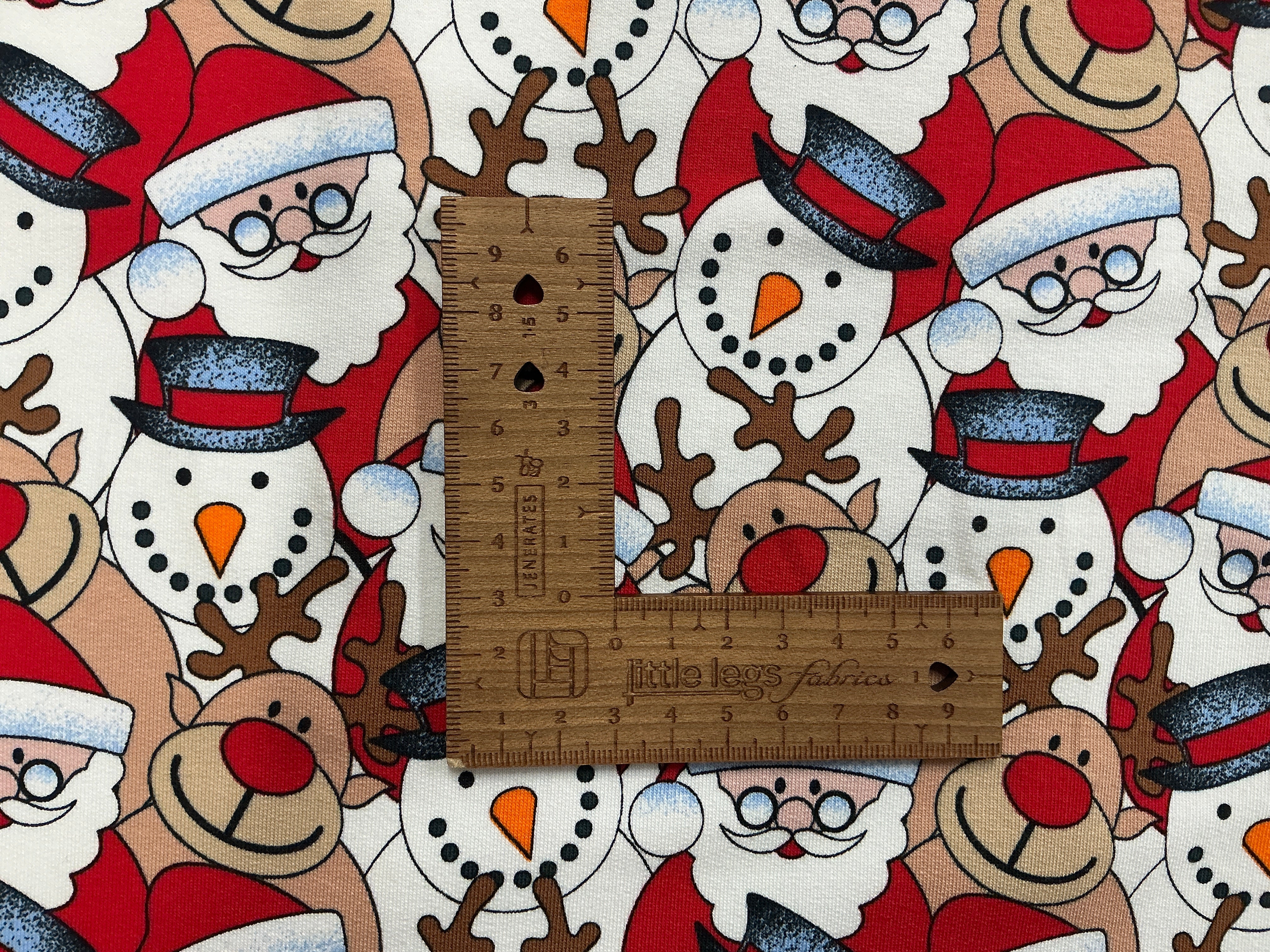 Christmas Characters Brushed French Terry