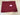 REMNANT  - L95cm x W150cm Red Melange Ponte Roma