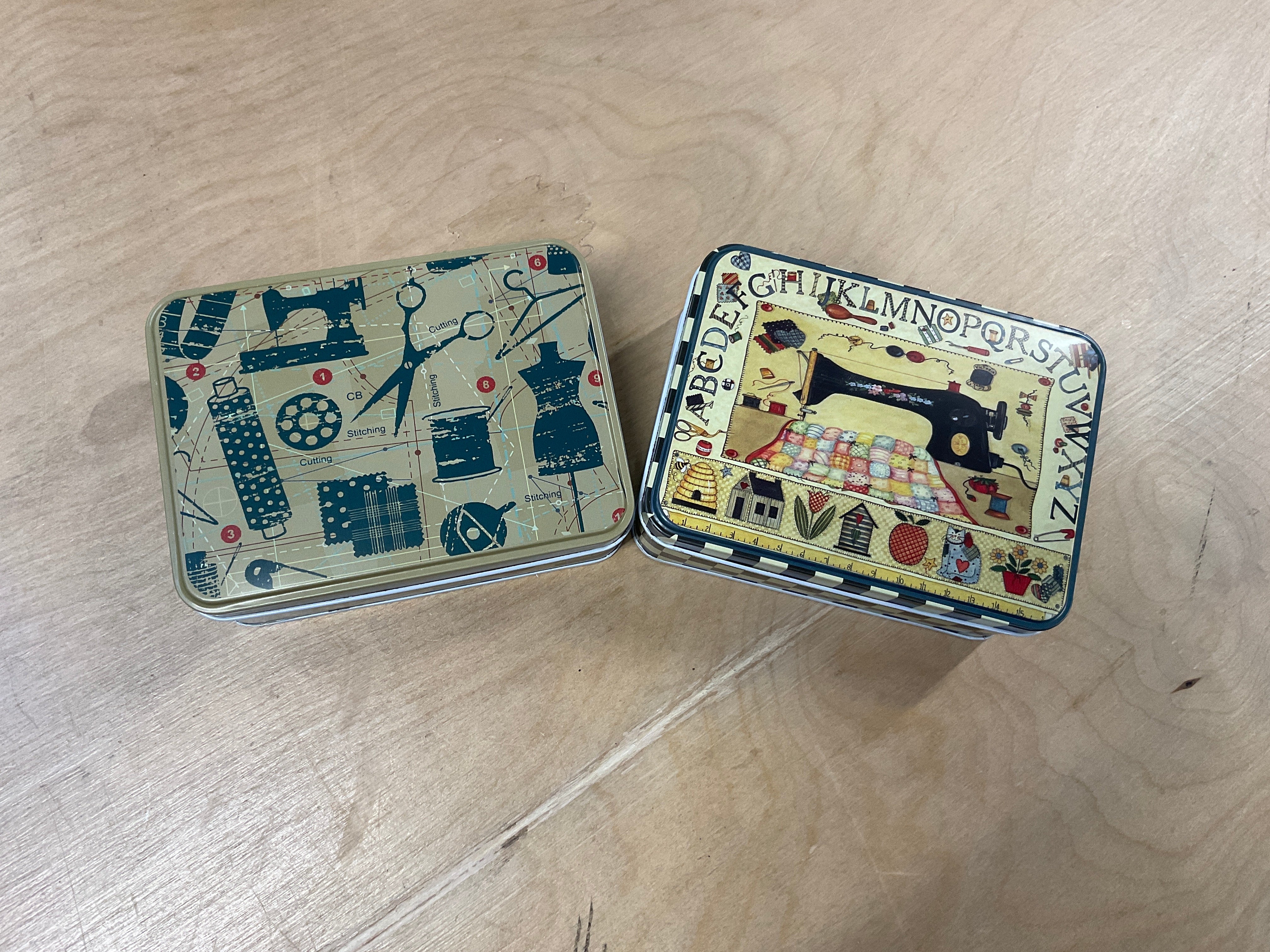 Sewing Kits In A Retro Tin